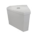 Renovators Supply Manufacturing Troyt Corner 2 Piece Toilet Part White Ceramic Tank Only