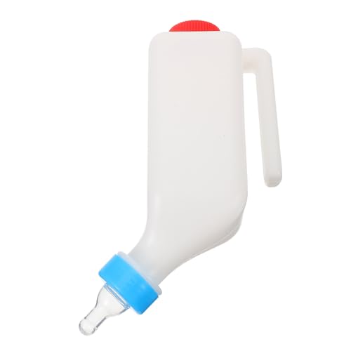 Gadpiparty Biberón de Alimentación para Corderos y Terneros con Chupete Reutilizable y Gancho Resistente Botella para Lactancia Animal Herramienta para Alimentación de Ganado Pequeña y
