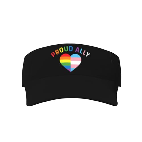 Pride Month LGBTQ Gay Pride Ally Hat for Women Men Sun Visors Cap Adjustable Summer Beach Hats Green