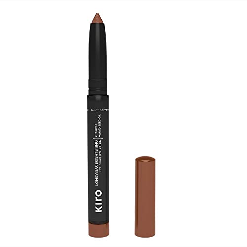 Image of Kiro Longwear Brightening Eyeshadow Stick - Sandy Copper (Brown With Bronze Pearl), 1.4g | Waterproof, High-Pigment, Hydrating | Vegan, Paraben-Free, Cruelty Free | Vitamin C & Mango Seed Oil Infused