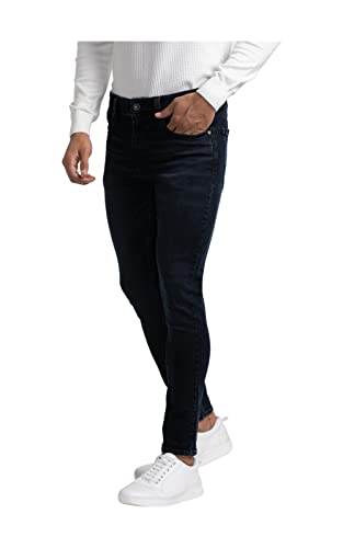 Image of Spykar Men's Mid Rise Kano Slim Fit Mid-Rise Jeans (Ankle Length)