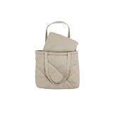 Snuggle Me® 2-in-1 Baby Play Mat - 100% Organic Cotton Baby Mat for Floor Play, Quilted, Foldable Playmat with Matching Tote Bag Included, Safety Certified & Machine Washable (37