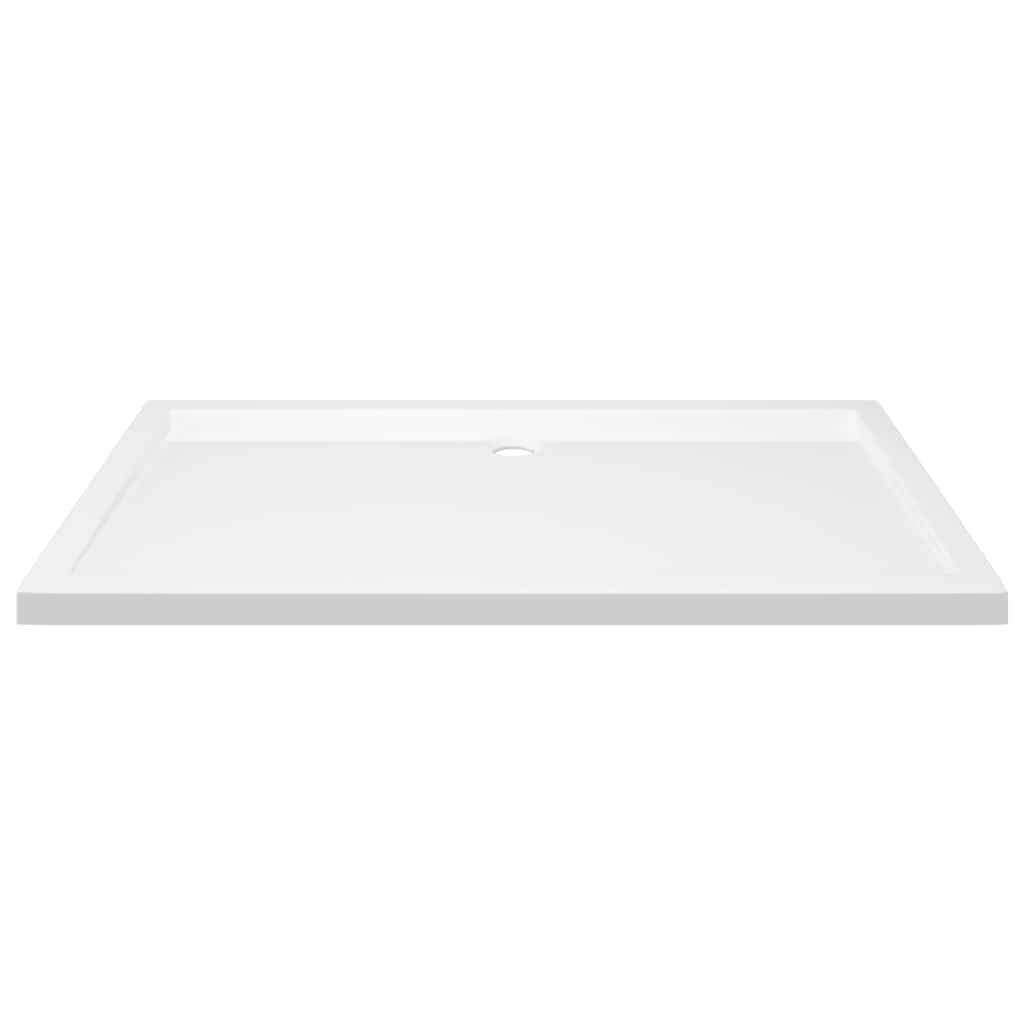 vidaXL Receveur de Douche Base de Douche Bac de Douche Salle de Bain Toilette Salle d’Eau Maison Intérieur Rectangulaire ABS Blanc 70x120 cm