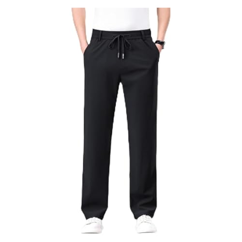 Ice Silk Mesh Panel Casual Pants Pockets, Stretch Quick Drying Pants Breathable