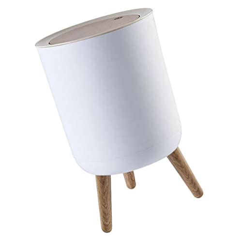 Angoily Trash Can Garbage Can With Press Top Lid Nordic Modern Waste Basket Plastic Trash Bin For Kitchen Bathroom Bedroom Living Room Office Outdoor #TOP30