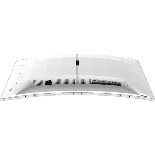 Evnia 34M2C8600 Monitor da gioco curvo OLED WQHD da 34 pollici,175 Hz, Ambiglow, HDR400, FreeSync Premium Pro,G-Sync Comp.(3440x1440, 0,1 ms GtG, HDMI, DisplayPort,USB-C,USB Hub) grigio/bianco - Monitor - Immagine 5