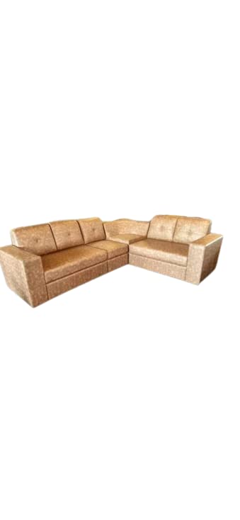 Crafter Furniture L Shaped Modern Full Cover Corner Sofa| (Beige)