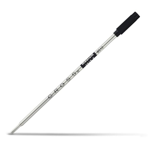 Cross Orignal Kugelschreiber-Ersatzmine 8513, Strichstärke „Mittel“, geeignet für die meisten Cross-Kugelschreiber, 1 Stück, Schwarz