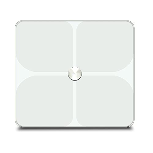 Electronic scale ABS back all-inclusive four-point test fitness bodybuilding fat scale APP body weight (Color : A)-image-44