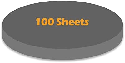 Ezyaid Construction Paper Circles Black Color 6 Inches, Origami Craft Paper 100 Sheets for Kids Arts and Crafts, School Crafting Supplies for Kids