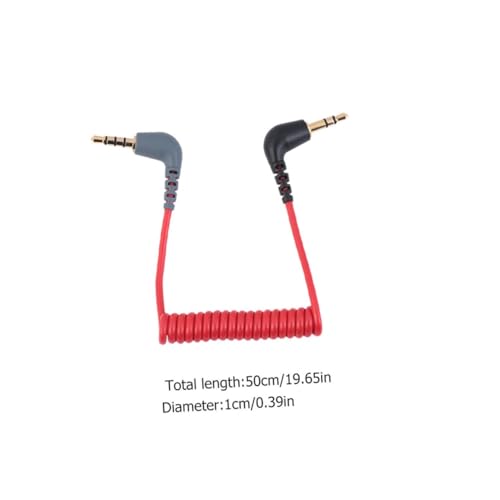Cable de extensión de audio Jack 3.5mm 0.75m rojo 2 unidades miniatura 2
