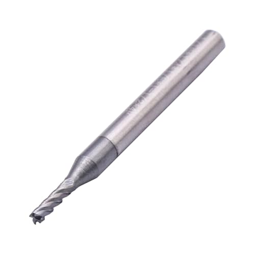 Image of 4 Flute Solid Carbide Square End Mill Set(5Pcs, 1 /16 inch), AlTiN Coated | 35 Helix, 1 /16 inch Cutting Dia, 1 /8 inch Shank Dia, 1 /4 inch LOC, 1-1 /2 inch OAL For Milling Alloy Steel, Hardened Steel, Iron, Copper
