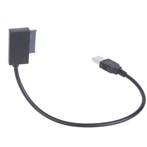 Cable adaptador USB 2.0 a SATA 13 pines slimline para laptops miniatura 6