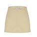 Cargo Skirts for Women Quick Dry Stretch Hiking Skirt Drawstring Elastic Waist Solid Skirt for Golf Running Tennis Beige XL