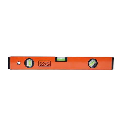 BLACK+DECKER BDHT43188 Aluminium Box Beam Level 40cm (Orange...