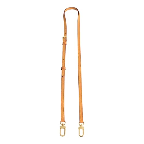 Image of Genuine Vachetta Leather Shoulder Bag Strap Crossbody Replacement Adjustable for Speedy Handbag or Purse(Deep Beeswax-Width:0.43in&Adjustable Length:39.4-47.2in)