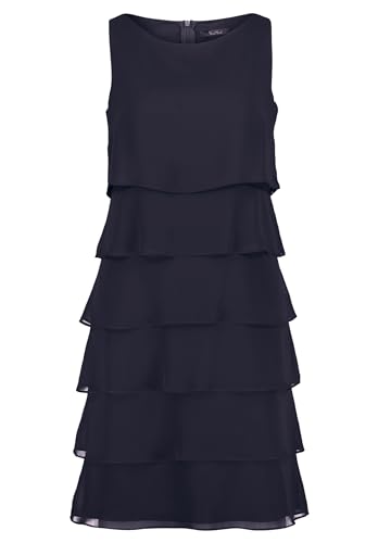 Vera Mont Damen 0063/4825 Kleid, Blau, 46 EU