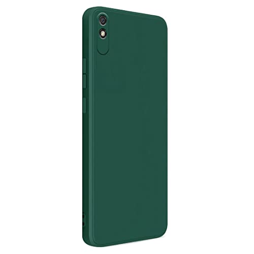 Image of Back Cover for Mi Redmi 9A / Redmi 9i / Redmi 9A Sport | Full Camera Protection | Liquid Silicon Case | Flexible Bumper Case for Mi Redmi 9A / Redmi 9i / Redmi 9A Sport (Green)