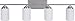 Craftmade 39704-CH Albany Modern White Frost Glass Cylinder Bath Vanity Wall Light, 4-Light 240 Watts, 35" W x 10" H, Chrome