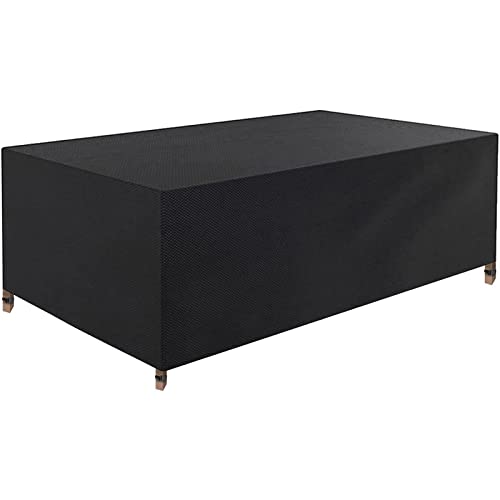 All Weather Rectangular Outdoor Chair Cover, Heavy Duty Outdoor Futon Cover with 4 Windproof Buckles, Resistant for Rain Snow Anti-UV (48" Lx24" Wx75" H)