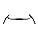 Carbon Gravel H Lenker Big Flare Bar Cycle Cross Rennrad Carbonfaser Reisefahrrad(580mm with logo)