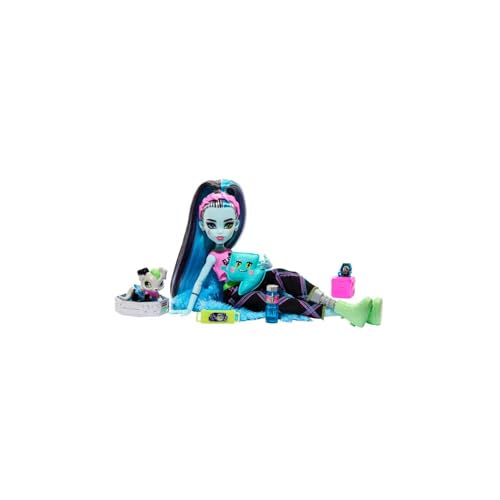 Muñeca Monster High Creepover Party Frankie Stein con Perro miniatura 4