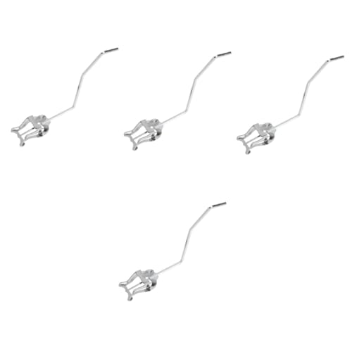 NULYLU 4pcs Saxophone Mount Sax Lyre Clip Holder Sturdy Metal Plated Music Score Clamp