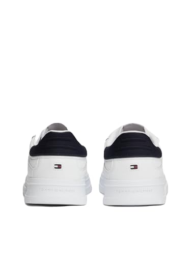 Tommy Hilfiger Supercup Stripes TUM, Zapatillas Hombre, Blanco, 43 EU