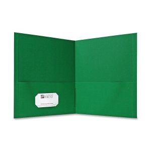 Portfolio double poche grande capacité 125 feuilles vert Spr71438