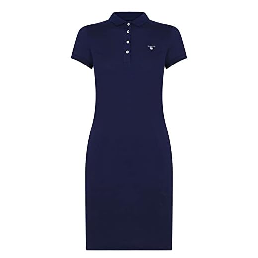 GANT Original Piqué Polokleid - Evening Blue - S