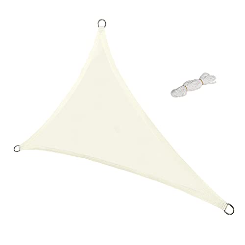 Toldo vela triangular resistente de HDPE denso para protección solar duradera 3