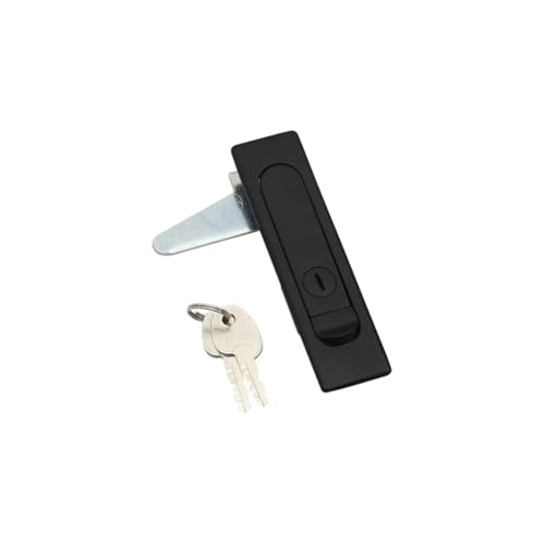 Bouton de verrouillage plat pour armoire de bureau noire