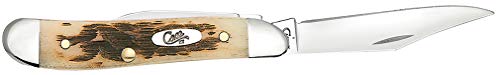 Image of Case XX WR Pocket Knife Amber Bone Peanut Item #045 - (6220 SS) - Length Closed: 2 7 /8 Inches