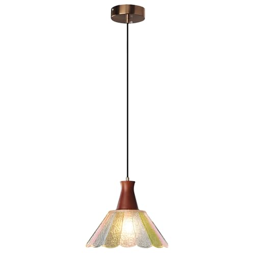 Suspension vitrail vintage luminaire réglable îlot de cuisine et salle à manger rétro