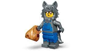 FCP LEGO Series 23 Wolf Costume Minifigure 71034 (Bagged), Green,yellow