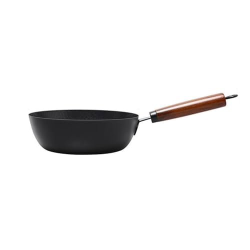 Wok de hierro fundido 28 cm antiadherente sin revestimiento