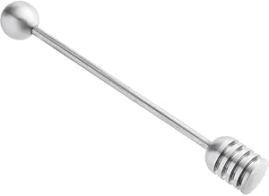 Fox Run Honey Dipper, Stainless Steel Honey Stirring Stick, 6.5&#34;