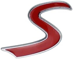 Miniatura 6 de 1 emblema S 3D letra de metal para maletero de la tapa trasera del maletero de la escotilla de repuesto para R53 R55 R56 R57 R59 F56 F55 (rojo