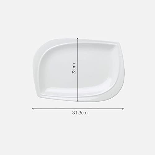 Dining Plate Irregular Ceramic Plates, Can Be Used to Place Desserts, Snacks, Side Dishes, Vegetables, Fruits, Barbecue