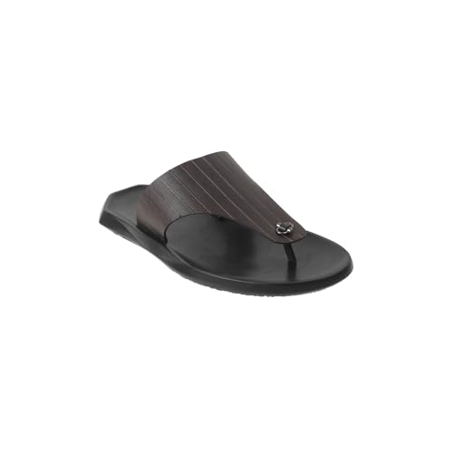 Image of Mochi Men's Faux Leather Flat Thong Chappal