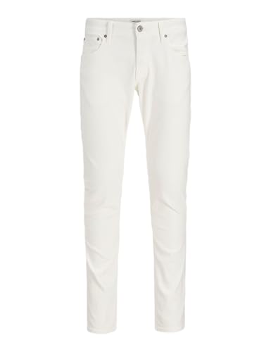 JACK & JONES Pantalon en Jean pour Homme, Blanc (Denim Blanc), 32W / 32L