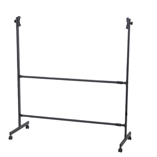 loyfreeyo �z���C�g�{�[�h�X�^���h �z���C�g�{�[�h�t���[�� ���X�^���h �����ƕ����߉\ �r�t�� 360°��] �L���X�^�[�t�� ���� �ړ����e�� �f���� ��� ���� �ƒ�p ����P�� ������ ��c �I�t�B�X (���s�_�X�^�C��-�u���b�N)