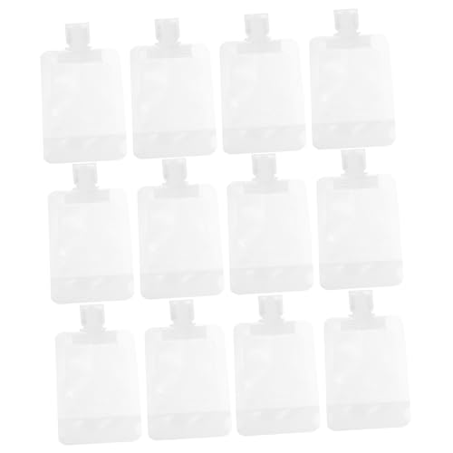 OATIPHO 20個 詰め替えトラベルポーチ 透明装袋 漏れ防止密封 大口径スクイーズバッグ 化粧水 シャンプー対応 旅行用液体収納容器