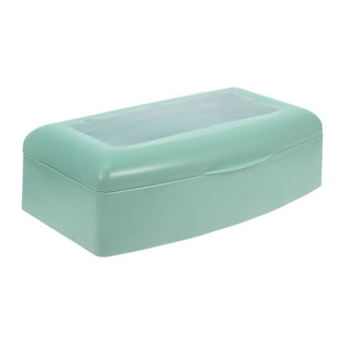 MAGICLULU Caja Organizadora para Herramientas de Uñas con Bandeja Extraíble Resistente y Transparente para Limpieza y Almacenamiento Salón y Uso Doméstico
