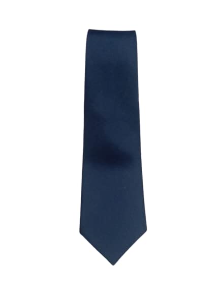 Tie man & Boy's Plain Navy Blue Colour Matte Finish Formal Neck Tie-image-34
