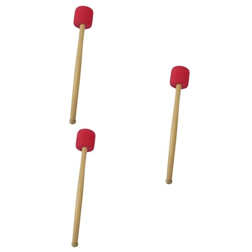 Abaodam 3 Pcs Percussion Bass Drum Mallets Big Drum Hammer con Mango de Madera miniatura 1