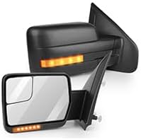 Miniatura 1 de Pastilla de espejos de remolque, 1 par de espejos de remolque para el lado izquierdo del conductor y del pasajero derecho 2004-2014 para camioneta