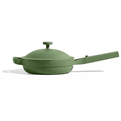 Our Place Mini Always Pan 2.0-22cm (1.1L) Nonstick, Toxin-Free Ceramic Cookware | Patented 10-in-1 Aluminum Frying & Sauté Pan | Safe for Oven, Induction & All Cooktops up to 232°C | Sage