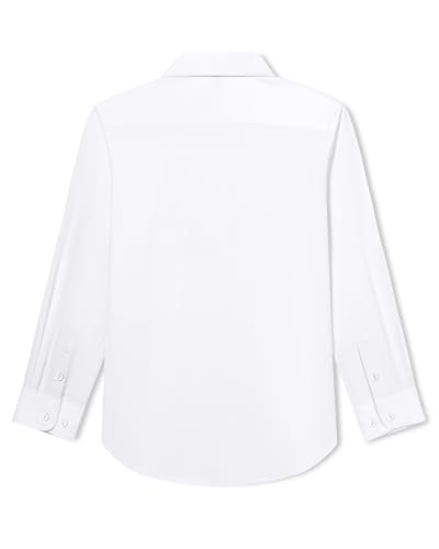 Boys Dress Shirts Long Sleeve Stretch Slim Fit Wrinkle Free Casual Formal Button Down Shirts for Kids2