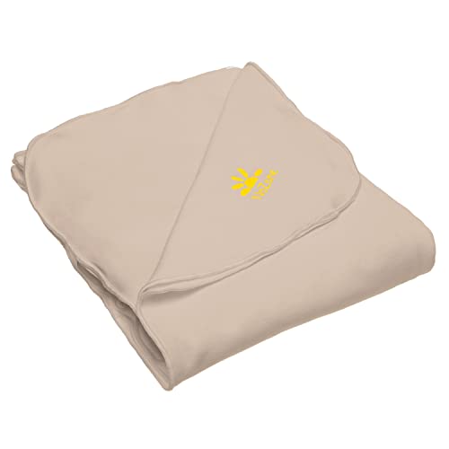 Image of Nozone Baby Blanket, Sun Protective, Soft Rayon from Bamboo, UPF 50+ in Biscotti Beige